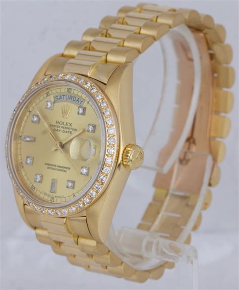 rolex gold herren mit diamanten|rolex day date 36.